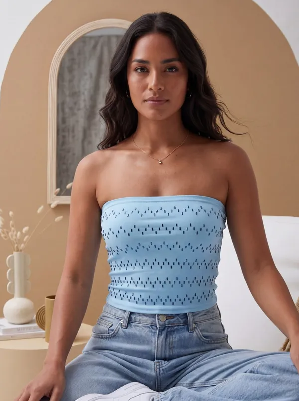 Blue_Embellished_Fitted_Tube_Top_For_Women