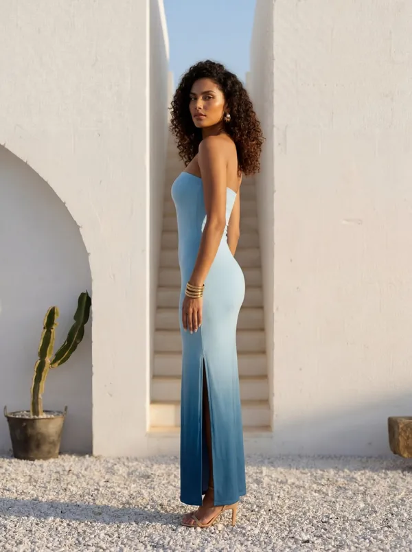 Light_Blue_Strapless_Bodycon_Maxi_Dress_For_Women
