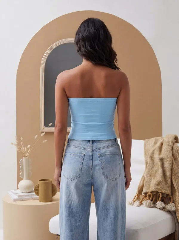 Blue_Embellished_Fitted_Tube_Top_For_Women