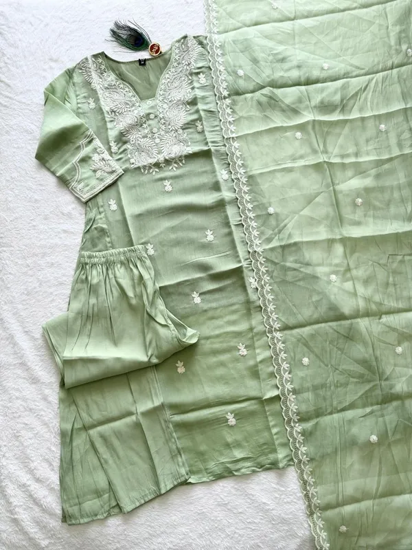 Sage_Green_Embroidered_Kurta_Set_For_Women