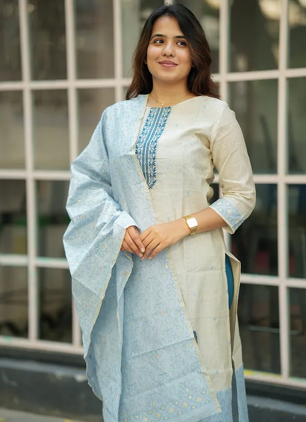 Cream_Straight_Kurta_Set_For_Women
