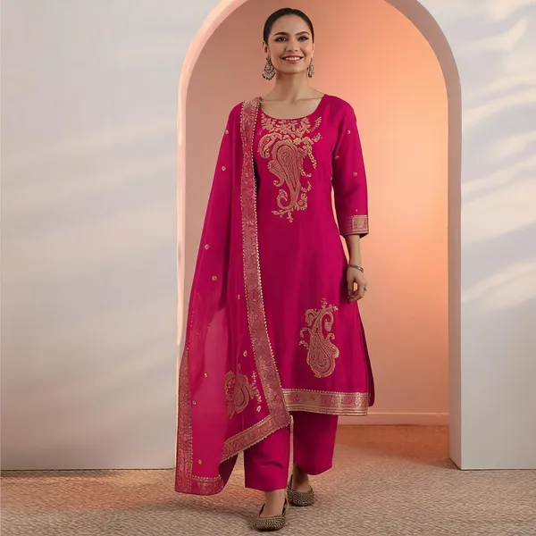 Pink_Embroidered_Kurta_Set_For_Women
