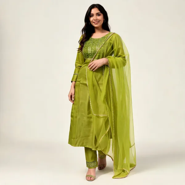 Green_Embroidered_Straight_Kurta_Set_For_Women