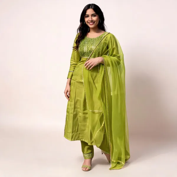 Green_Embroidered_Straight_Kurta_Set_For_Women
