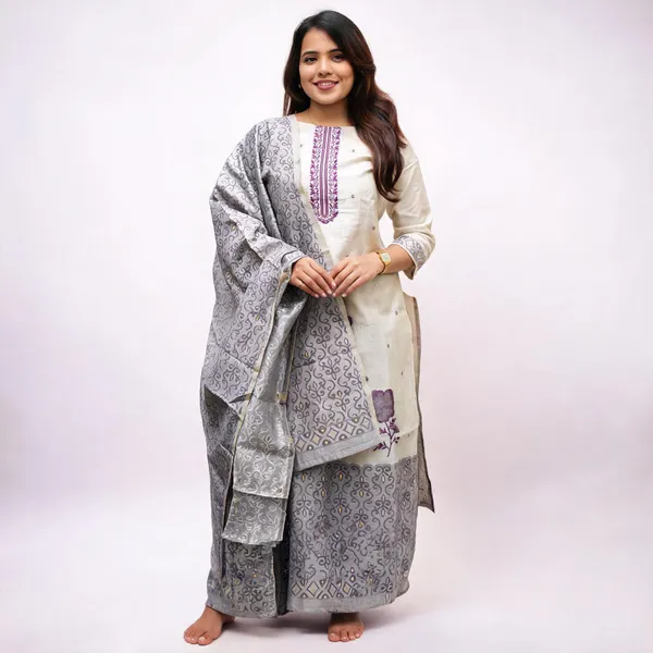 Cream_Ethnic_Straight_Kurta_Set_For_Women