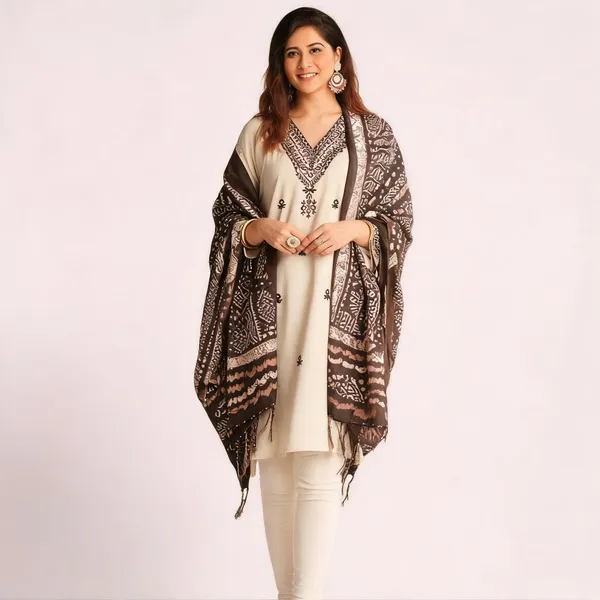 Cream_Ethnic_Straight_Kurta_With_Dupatta_For_Women