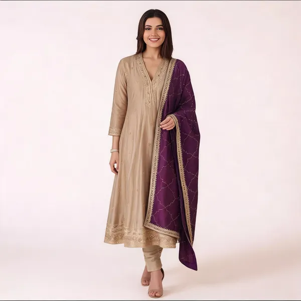 Beige_Embroidered_Straight_Kurta_Set_For_Women