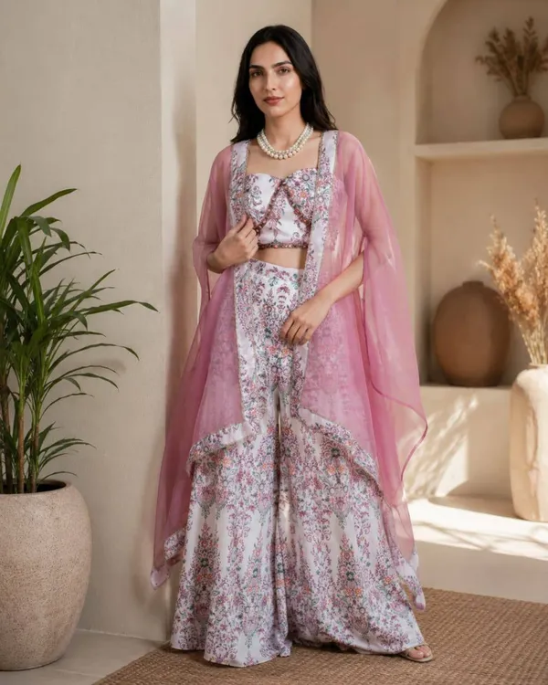 Pink_Floral_Print_Lehenga_Set_For_Women
