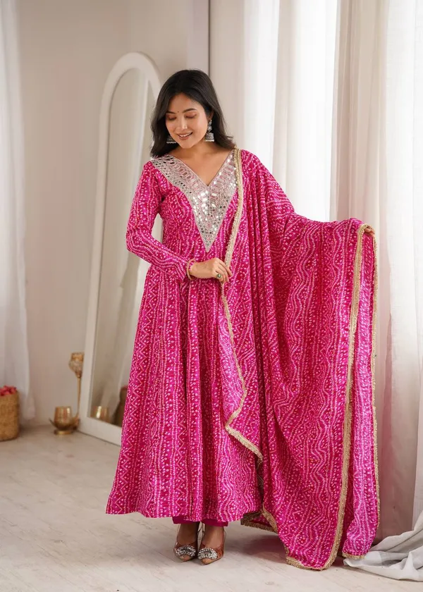 Pink_Printed_Anarkali_Suit_Set_For_Women