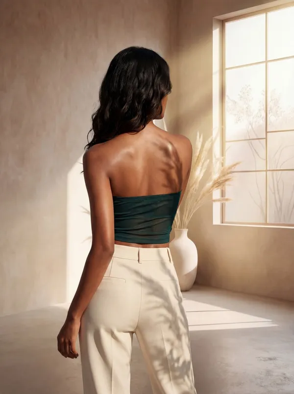 Green_Strapless_Fitted_Tube_Top_For_Women