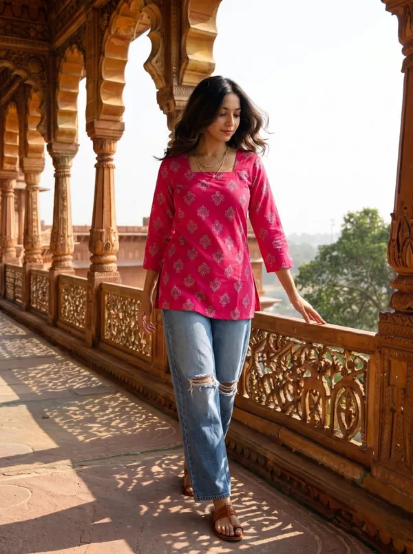 Pink_Printed_Relaxed_Fit_Tunic_For_Women