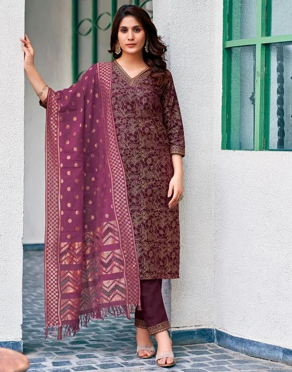 Purple_Printed_Straight_Kurta_Set_For_Women