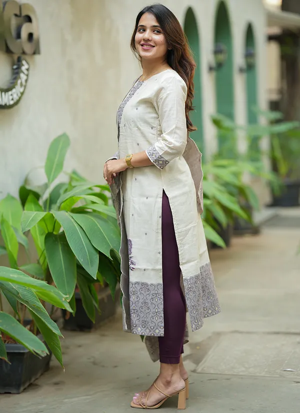 Cream_Ethnic_Straight_Kurta_Set_For_Women