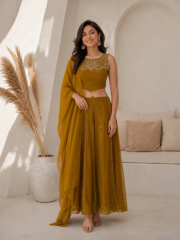 Mustard_Embroidered_Ethnic_Set_For_Women