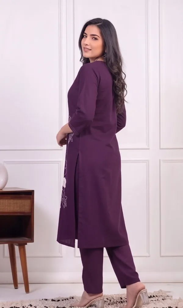 Purple_Printed_Kurta_Set_For_Women