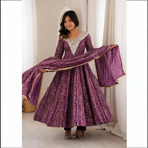 Purple_Printed_Anarkali_Suit_Set_For_Women