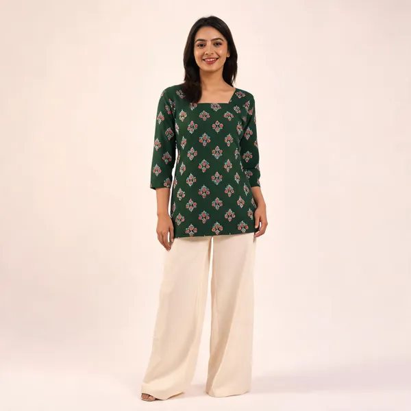 Green_Printed_Straight_Kurta_For_Women