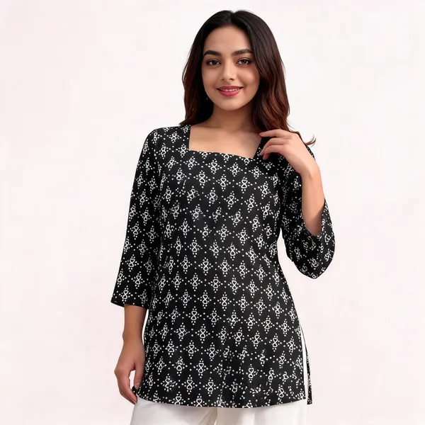Black_Printed_Straight_Fit_Kurti_For_Women