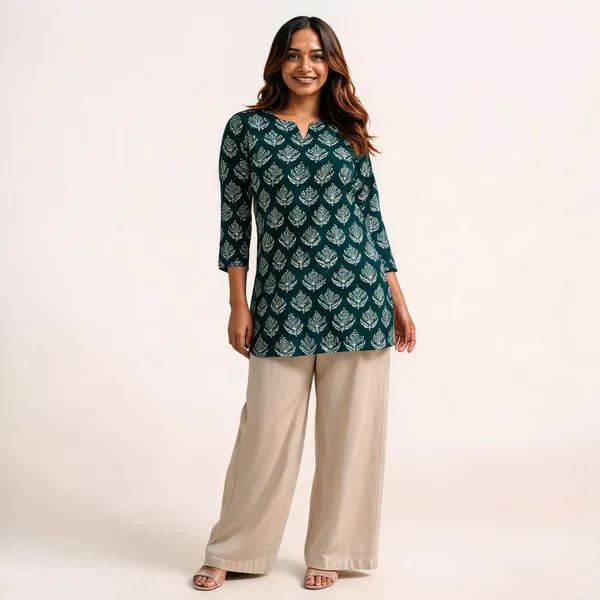 Green_Printed_Straight_Kurta_For_Women