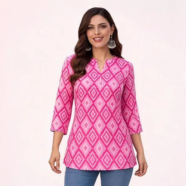 Pink_Printed_Regular_Fit_Tunic_Top_For_Women