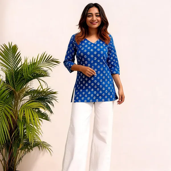 Blue_Printed_Straight_Kurta_For_Women