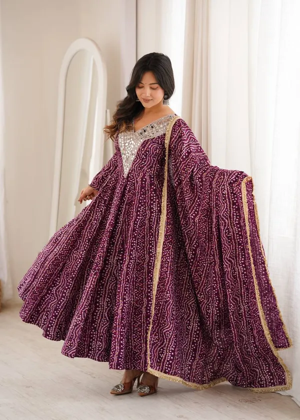 Purple_Printed_Anarkali_Suit_Set_For_Women