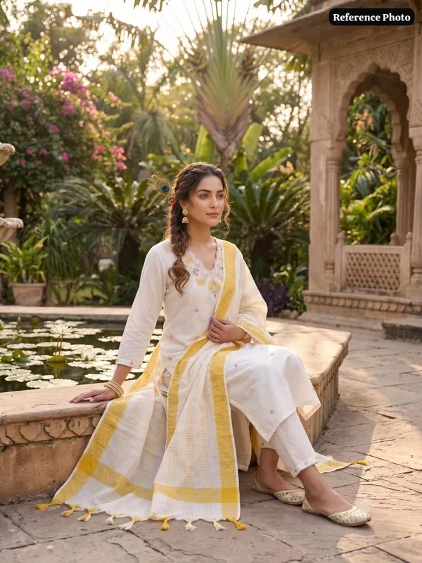 White_Embroidered_Kurta_Pant_Dupatta_Set_For_Women