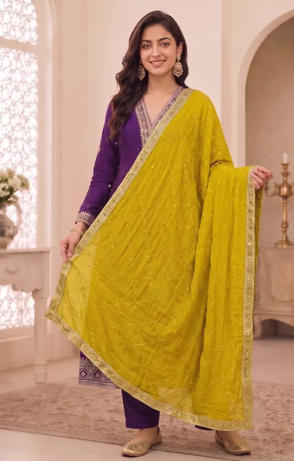 Purple_Embroidered_Anarkali_Suit_Set_For_Women