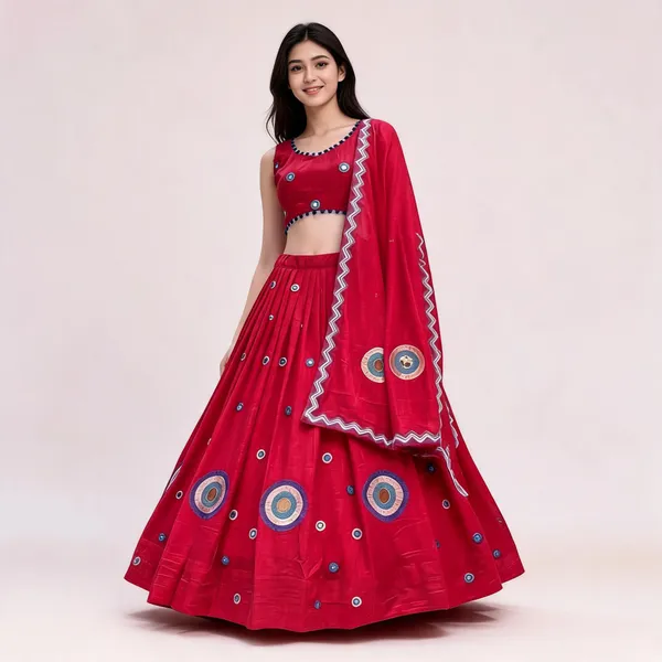 Red_Traditional_Embellished_Lehenga_Choli_Set_For_Women