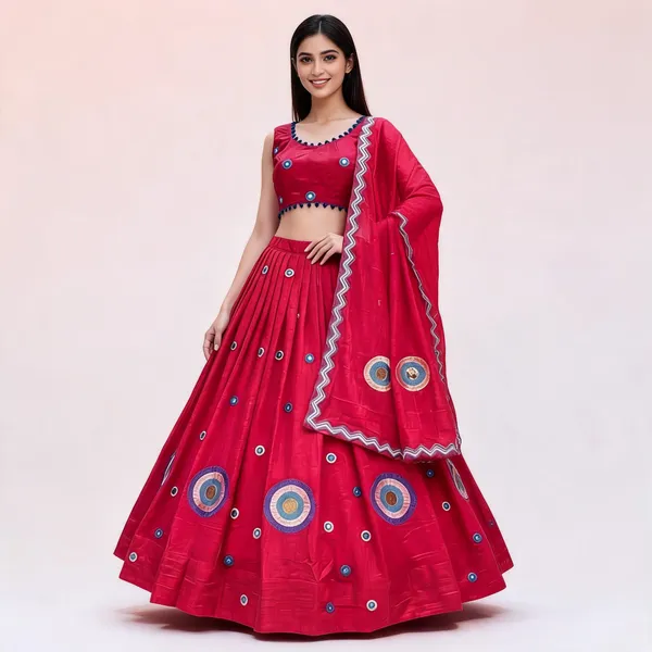 Red_Traditional_Embellished_Lehenga_Choli_Set_For_Women