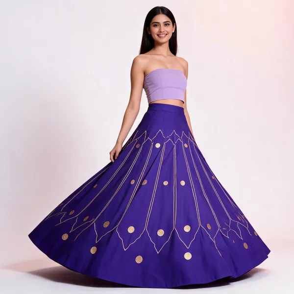 Purple_Embroidered_Flared_Lehenga_Skirt_For_Women