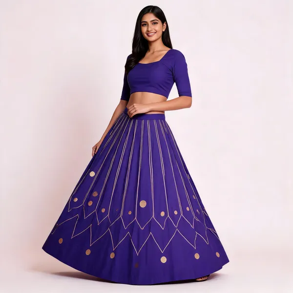 Purple_Embroidered_Flared_Lehenga_Skirt_For_Women