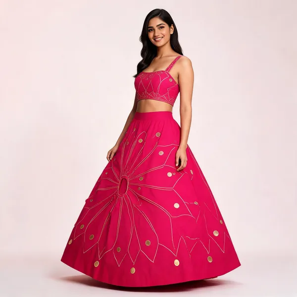 Pink_Gold_Embellished_Decorative_Lehenga_Skirt