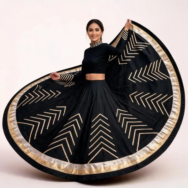 Black_Geometric_Embellished_Lehenga_Set_For_Women