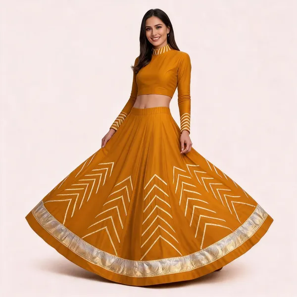Mustard_Embroidered_Lehenga_Set_For_Women