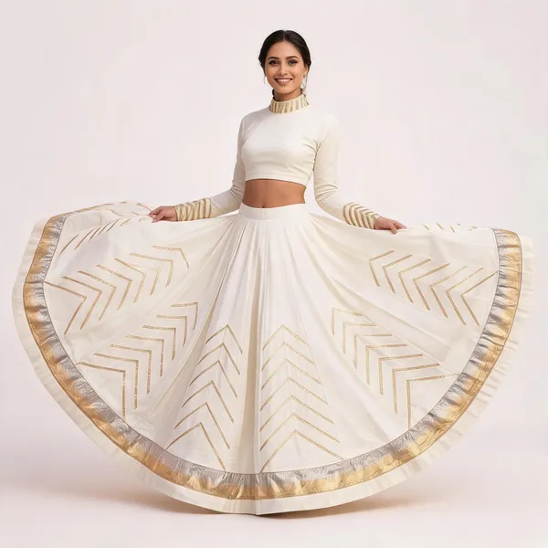 White_Embellished_Flared_Lehenga_Set_For_Women