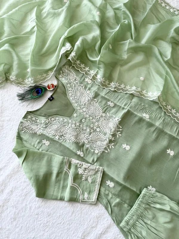 Sage_Green_Embroidered_Kurta_Set_For_Women