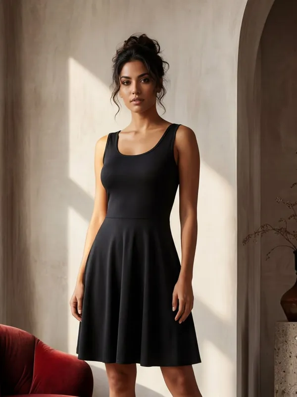 Black_Fit_And_Flare_Dress_For_Women