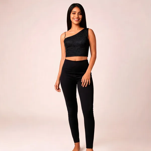 Black_Fitted_Crop_Top_And_Leggings_Set_For_Women