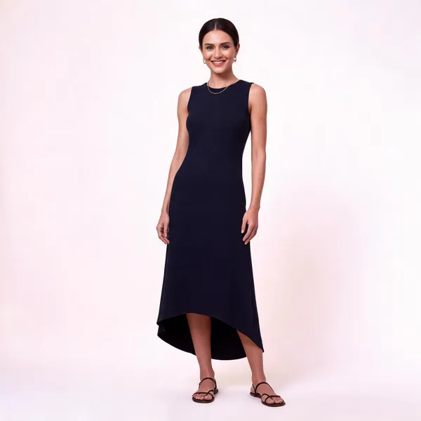 Black_Sleeveless_High-Low_Dress_For_Women