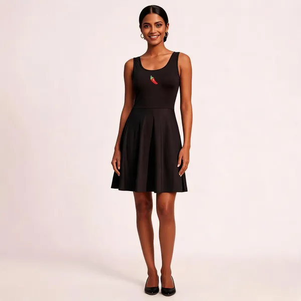 Black_Sleeveless_Tennis_Dress_For_Women