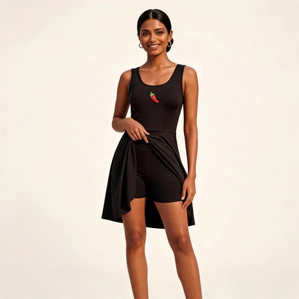Black_Sleeveless_Tennis_Dress_For_Women