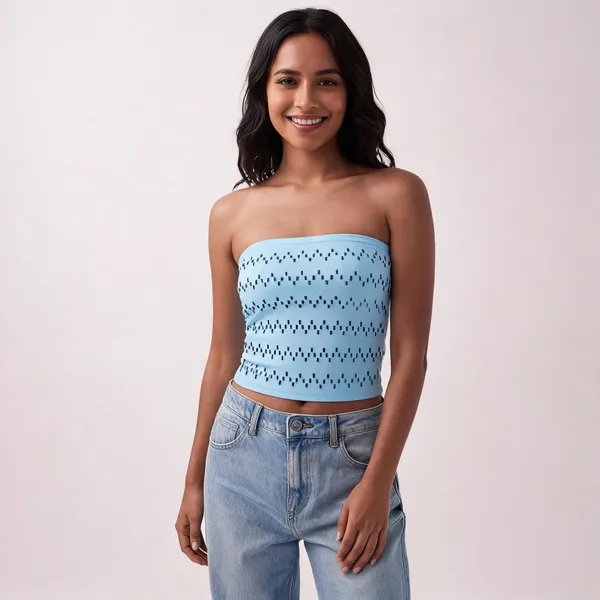Blue_Embellished_Fitted_Tube_Top_For_Women