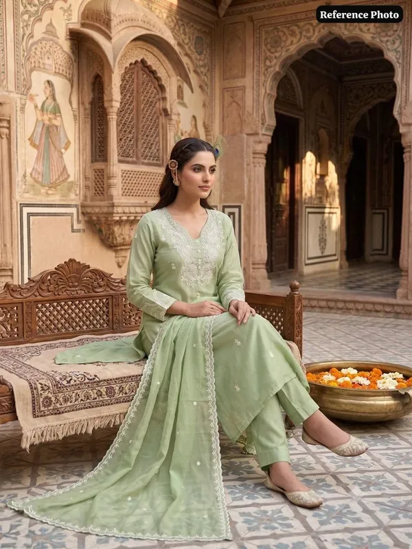 Sage_Green_Embroidered_Kurta_Set_For_Women