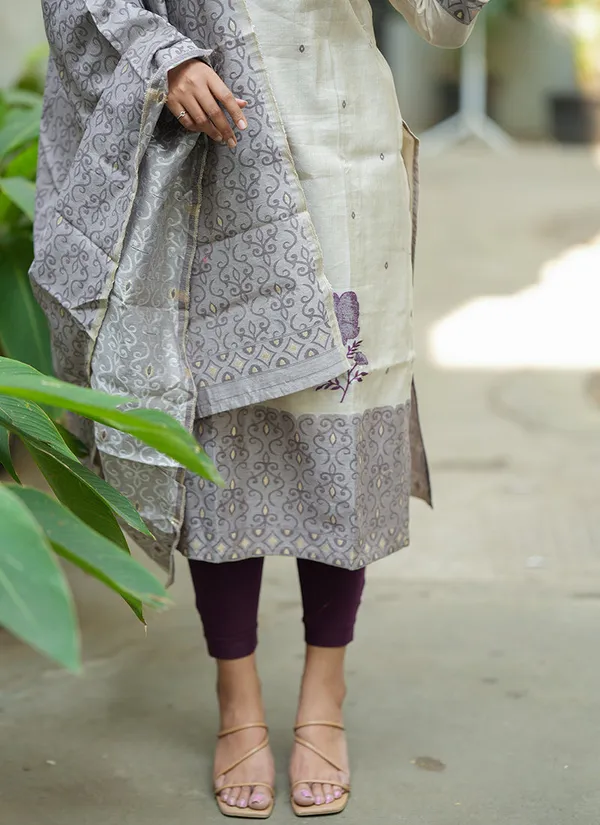 Cream_Ethnic_Straight_Kurta_Set_For_Women