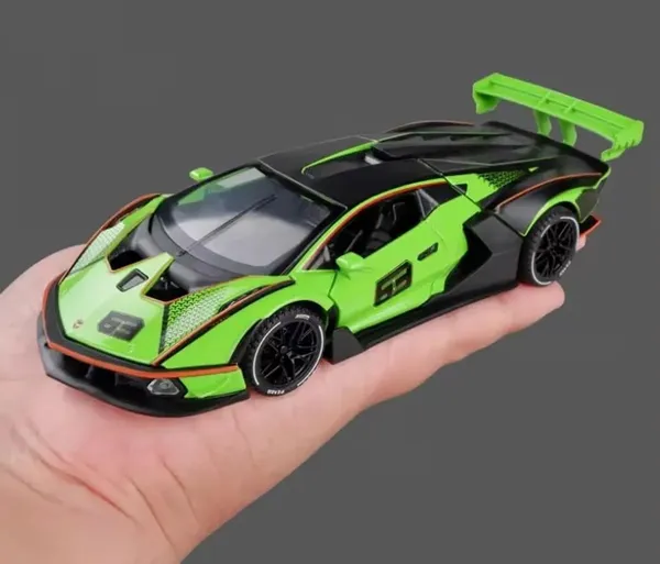Blue_Alloy_Lamborghini_Car_Model_With_Opening_Hood