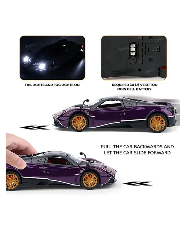 1:32_Alloy_Pull-Back_Pagani_Huayra_Model_Car