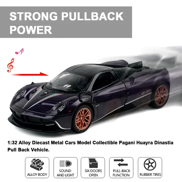 1:32_Alloy_Pull-Back_Pagani_Huayra_Model_Car