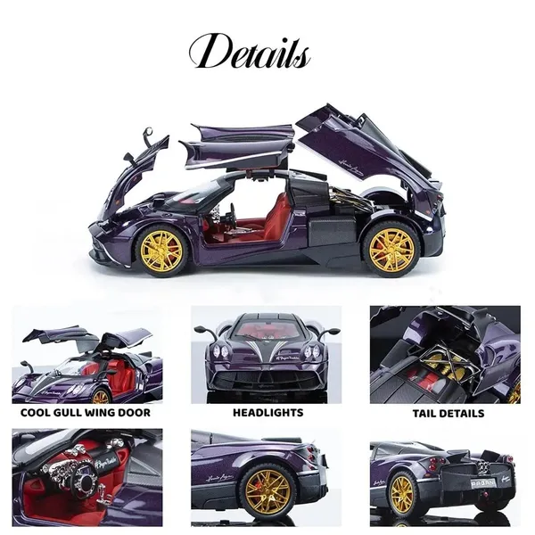 1:32_Alloy_Pull-Back_Pagani_Huayra_Model_Car