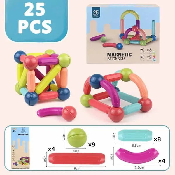 25_Piece_Magnetic_Sticks_Construction_Set